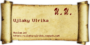 Ujlaky Ulrika névjegykártya